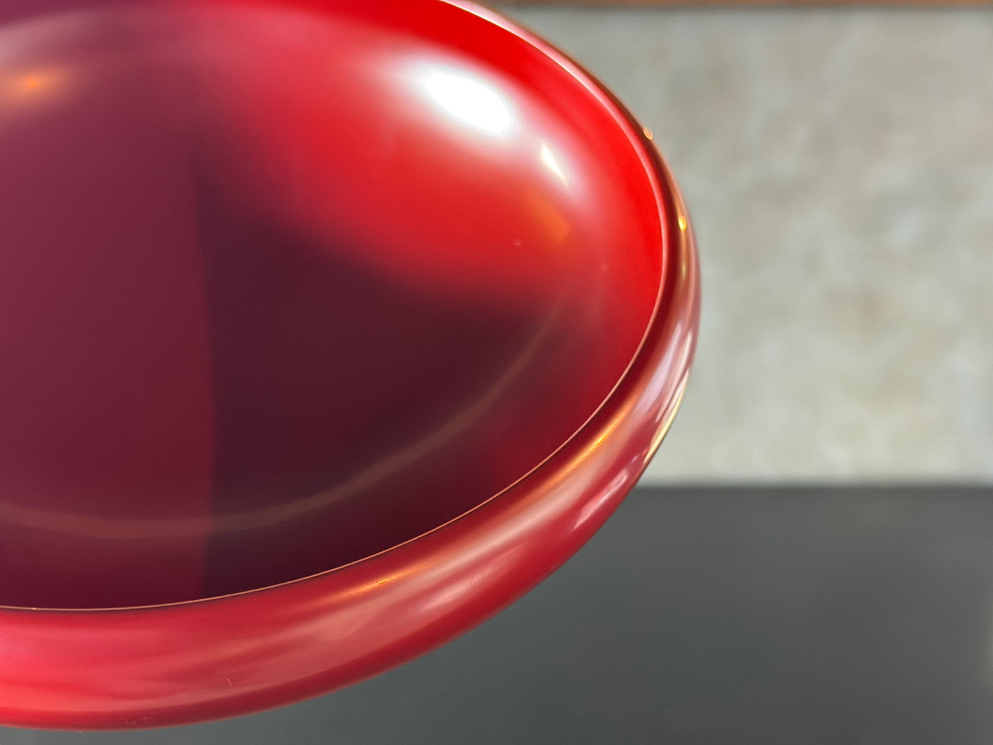 漆器 中皿(赤) (古代鉄鉢)