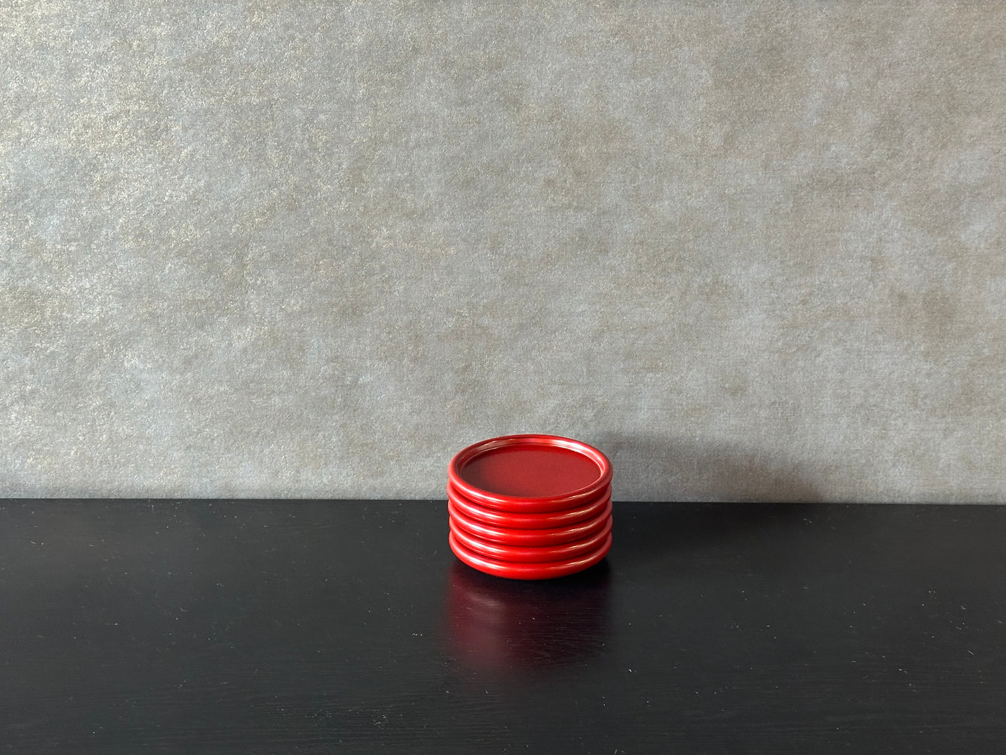 漆器　コースター（朱）