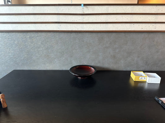 漆器　銀模様浅鉢