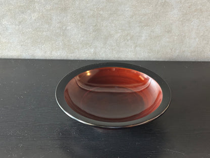 漆器　銀模様浅鉢