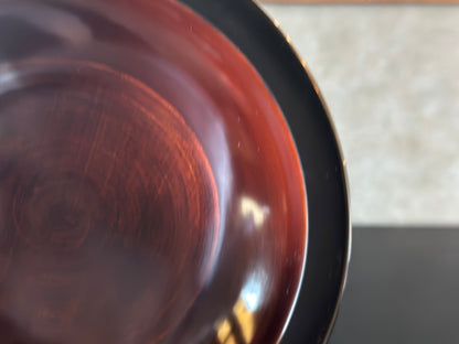 漆器　銀模様浅鉢