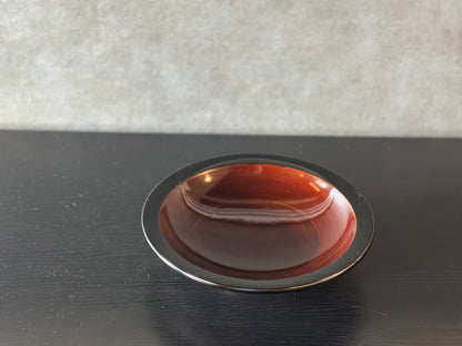 漆器　銀模様浅鉢