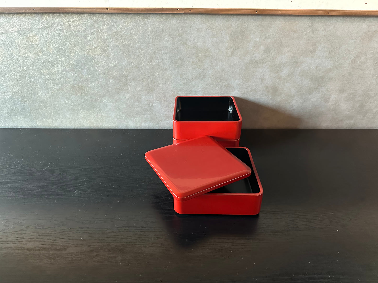 漆器　お重３段