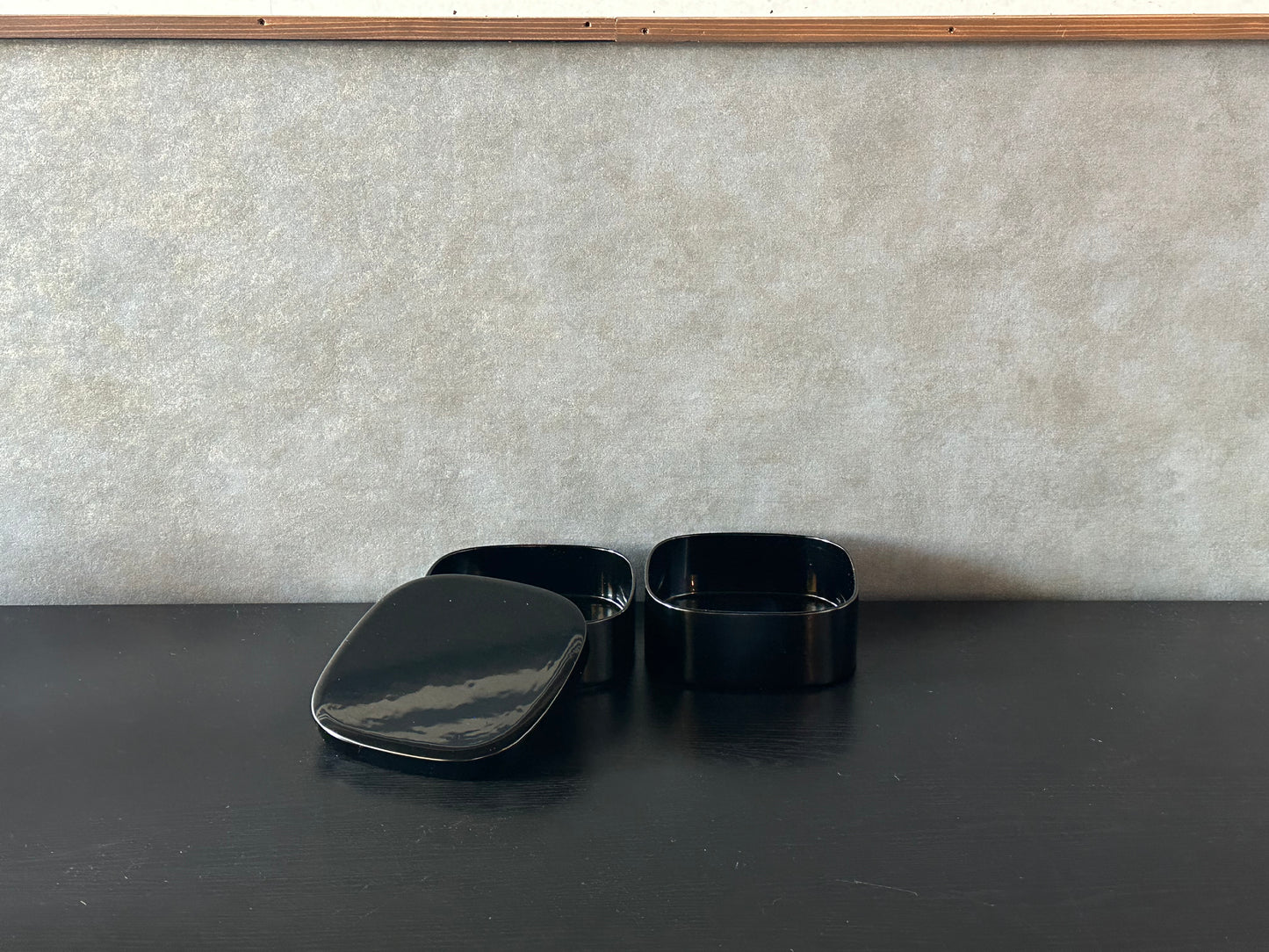 漆器　ミニお重（黒）