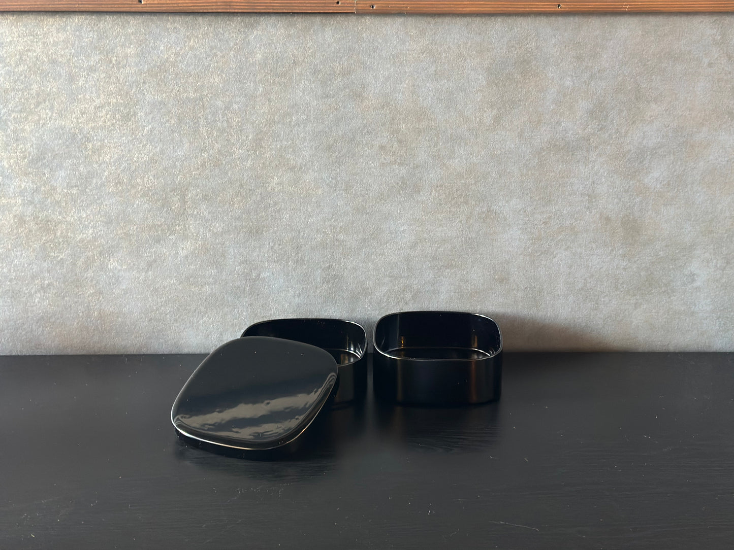 漆器　ミニお重（黒）