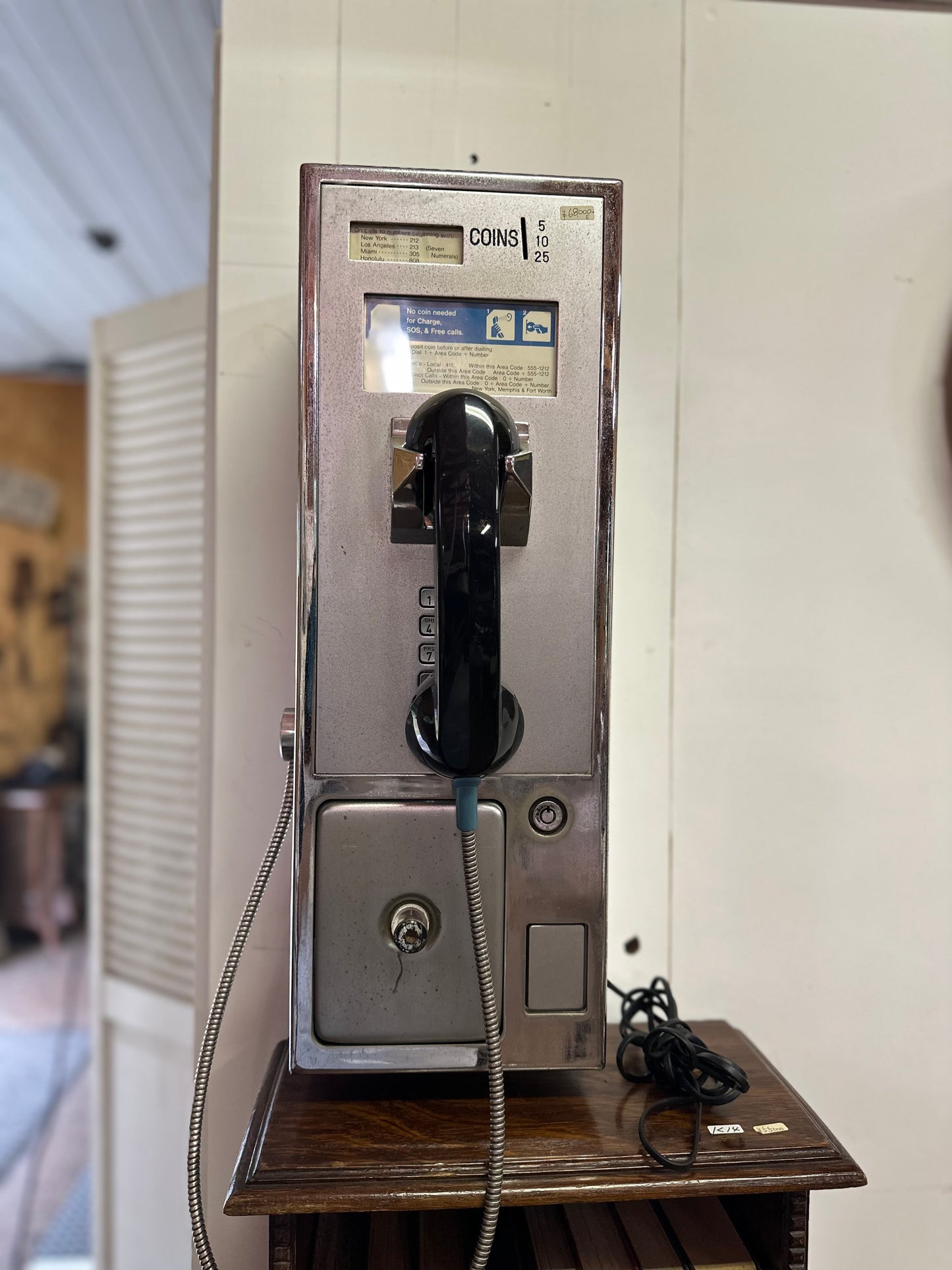 アンティークインテリア_公衆電話（米国）70年代